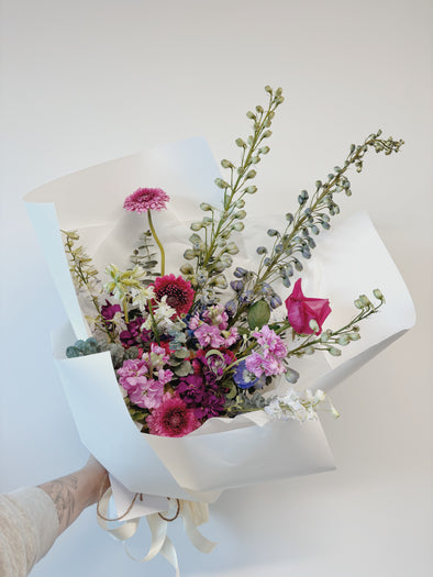 Florist choice wrap Bouquet - Florist chooses colours