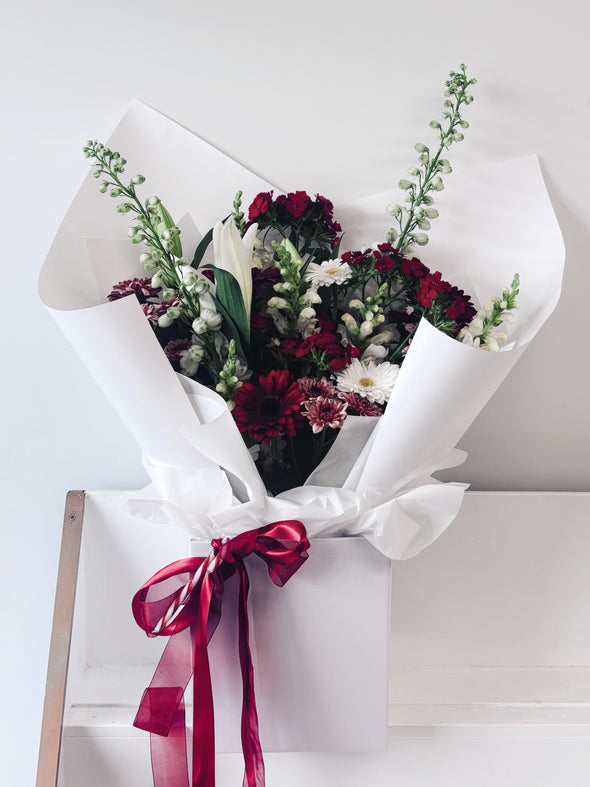 Christmas Candy Cane Bouquet in Box