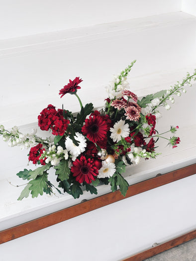 Christmas Candy Cane Table Flowers