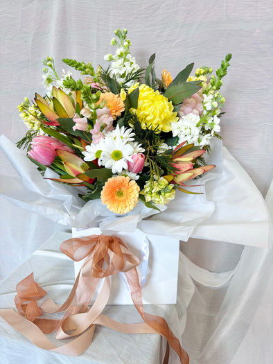 Pastel Bouquet In Bag