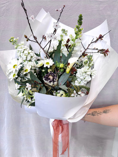 White Bouquet Wrap