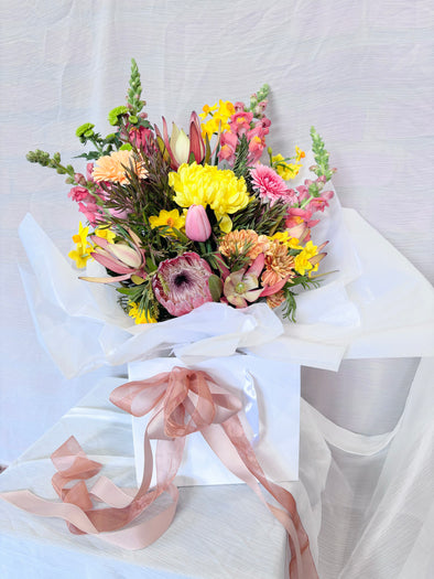 Bright Bouquet In Bag